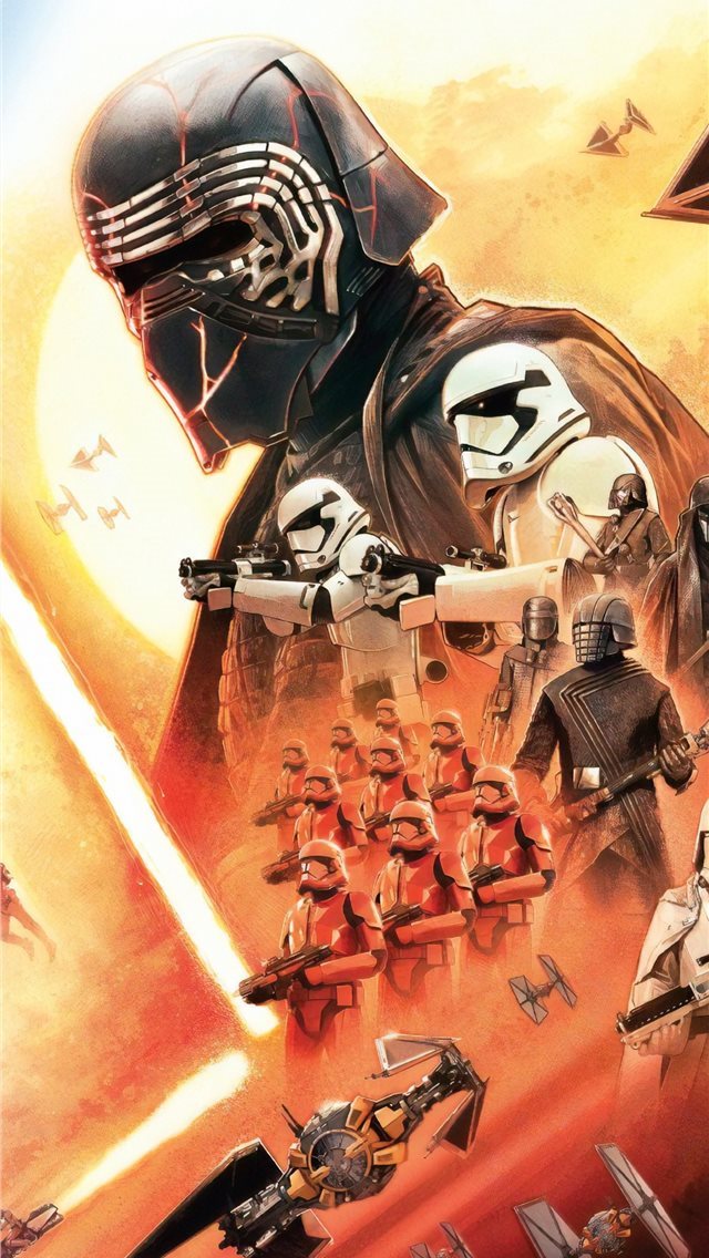 640x1136 star wars the rise of skywalker 4k 2019 - star wars iPhone Wallpaper