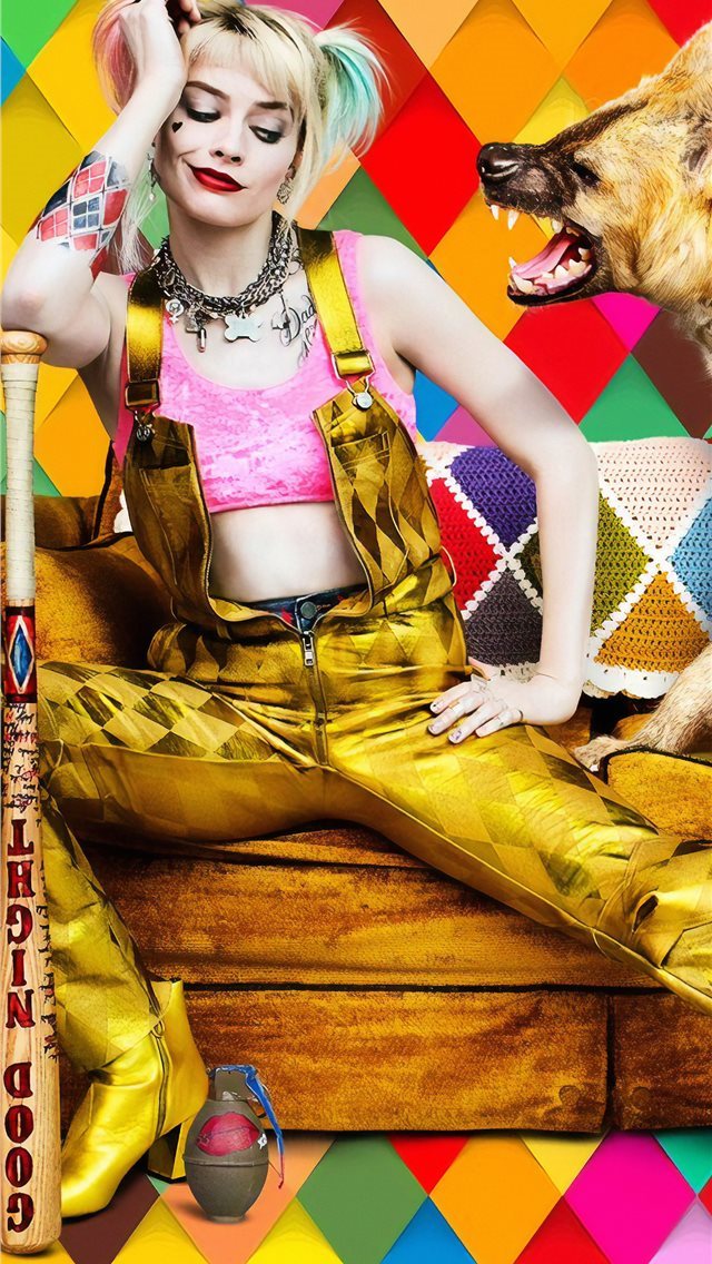640x1136 harley quinn birds of prey 2020 4k poster -  iPhone Wallpaper