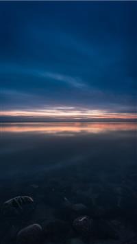 body of water at night wallpaper