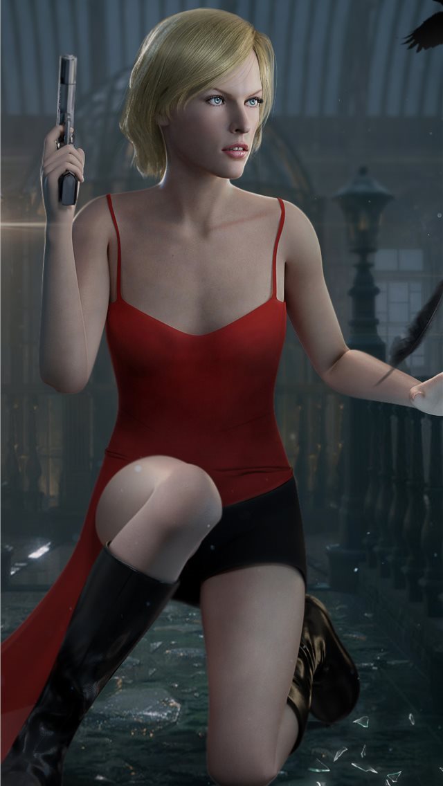 640x1136 alice resident evil digital art 4k - artwork iPhone Wallpaper