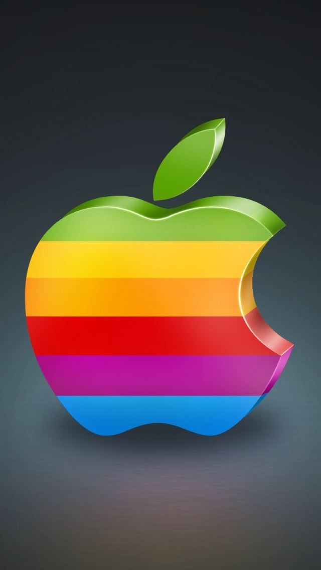 640x1136 Apple 3D -  iPhone Wallpaper