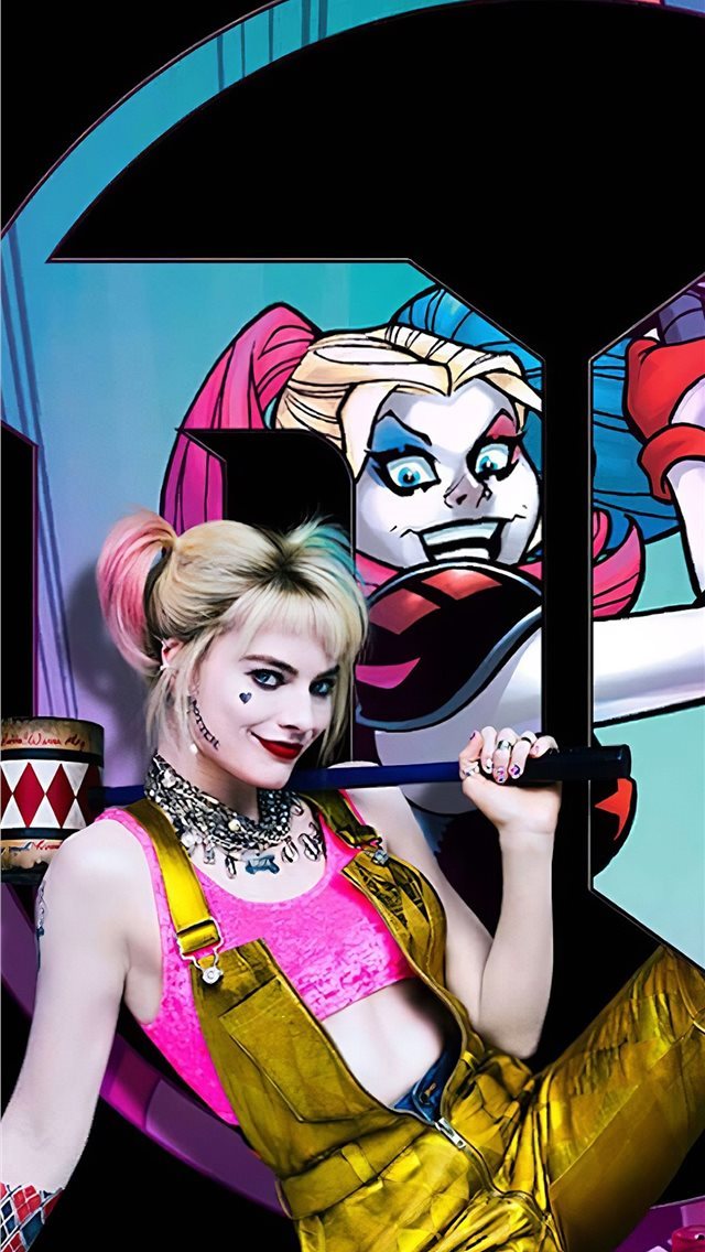 640x1136 birds of prey - harley quinn iPhone Wallpaper