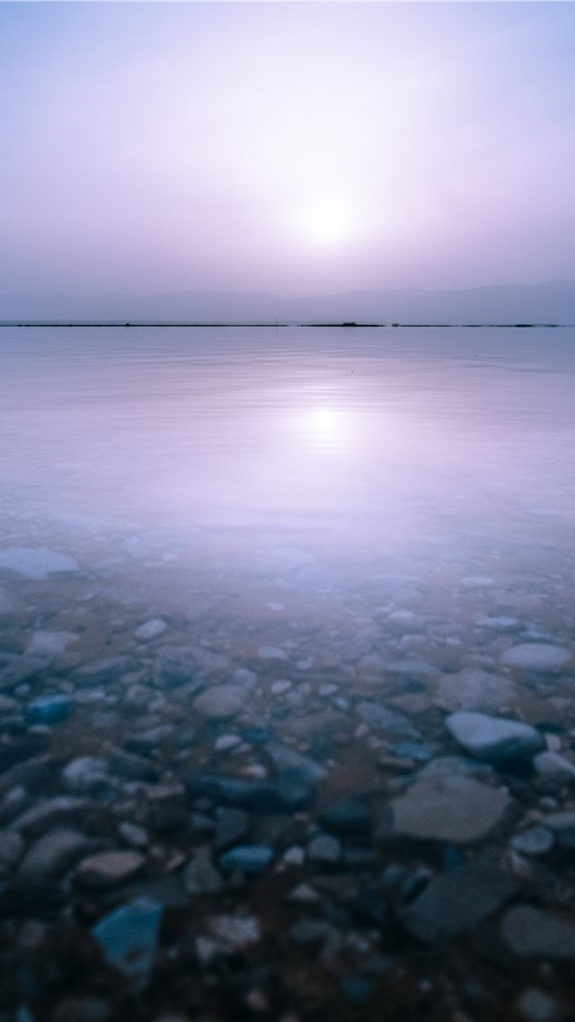 640x1136 stones and body of watr - sun iPhone Wallpaper