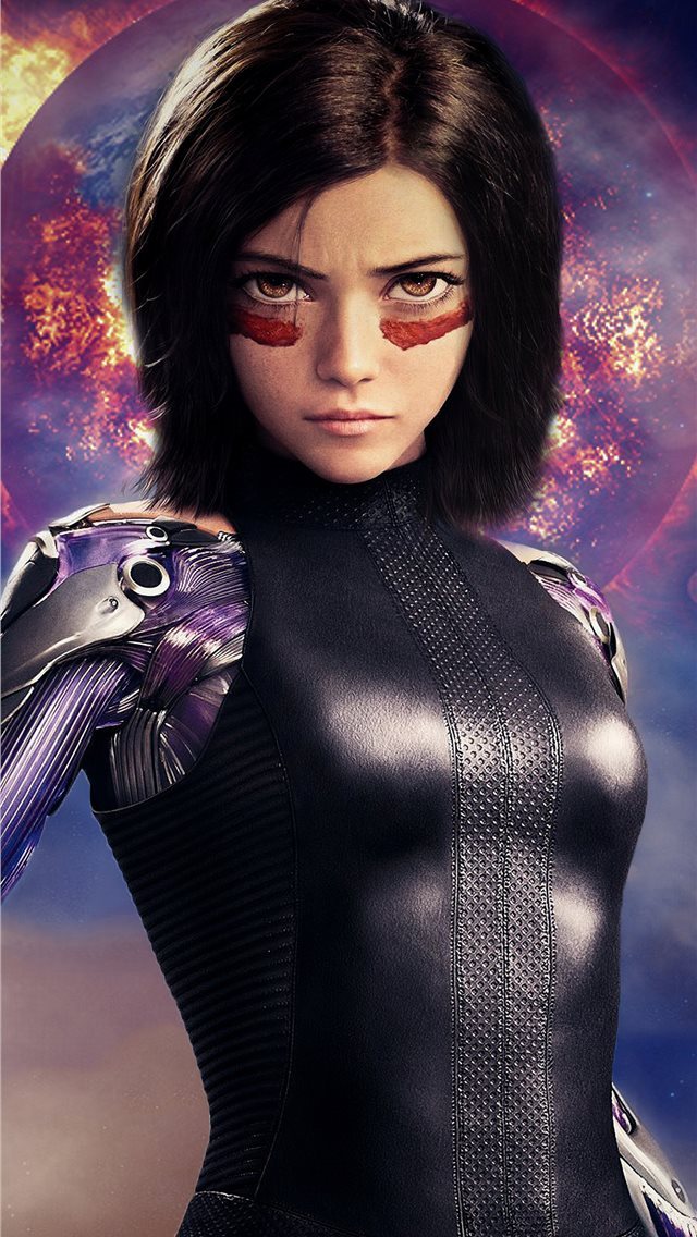 640x1136 4k alita battle angel - artwork iPhone Wallpaper