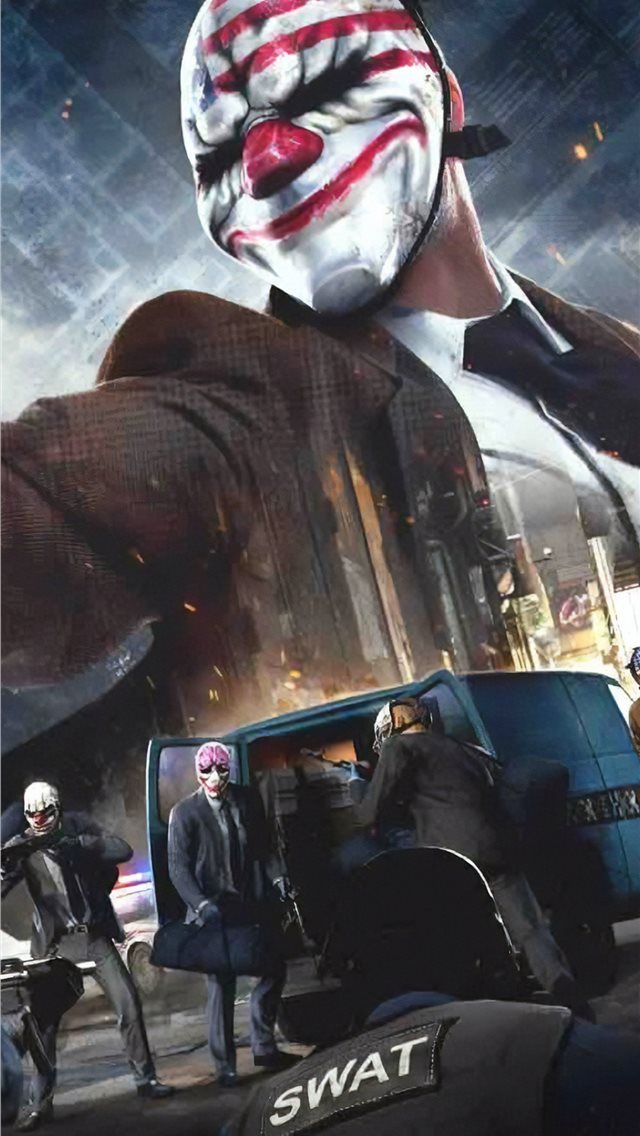 640x1136 payday 4k -  iPhone Wallpaper