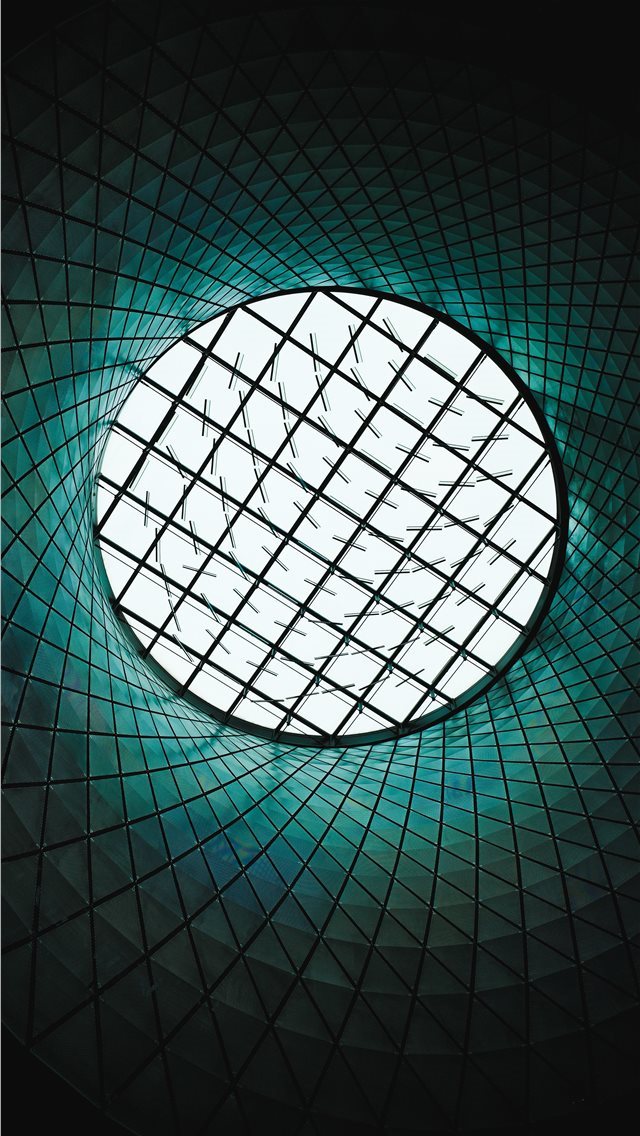 640x1136 green glass building interior - grey iPhone Wallpaper