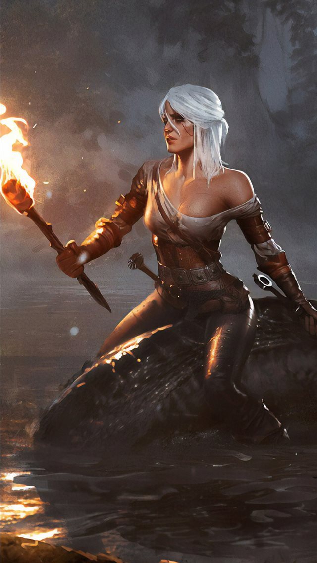 640x1136 the witcher uchiha art - artstation iPhone Wallpaper