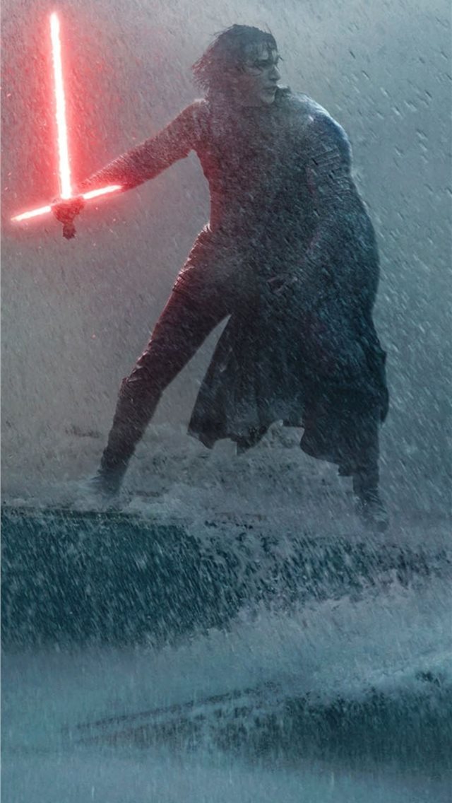 640x1136 rey and kylo ren art 4k - 2019 movies iPhone Wallpaper