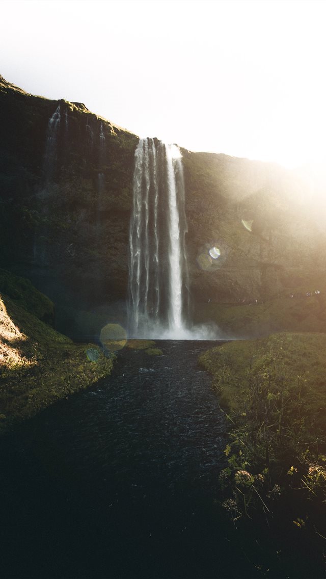 640x1136 waterfalls during daytime - iceland iPhone Wallpaper