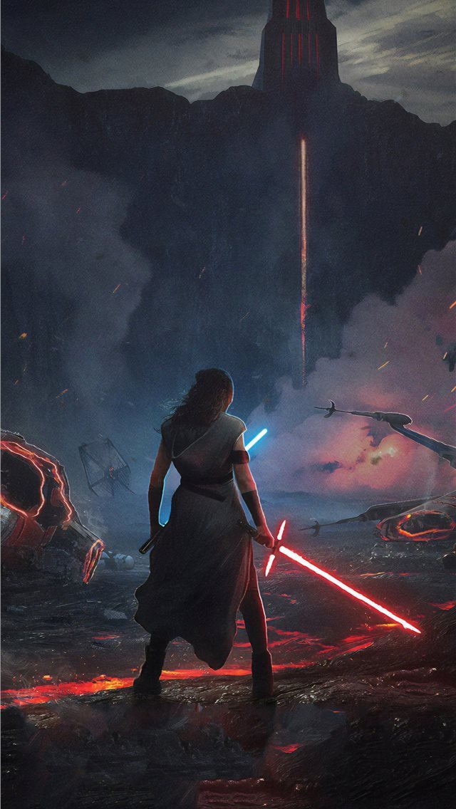 640x1136 rey star wars the rise of skywalker 2019 new - star wars iPhone Wallpaper