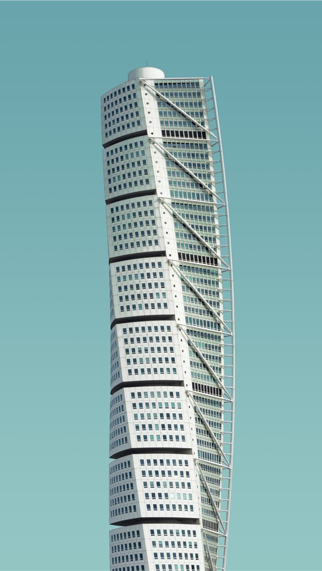 640x1136 photo of white high rise building - sweden iPhone Wallpaper