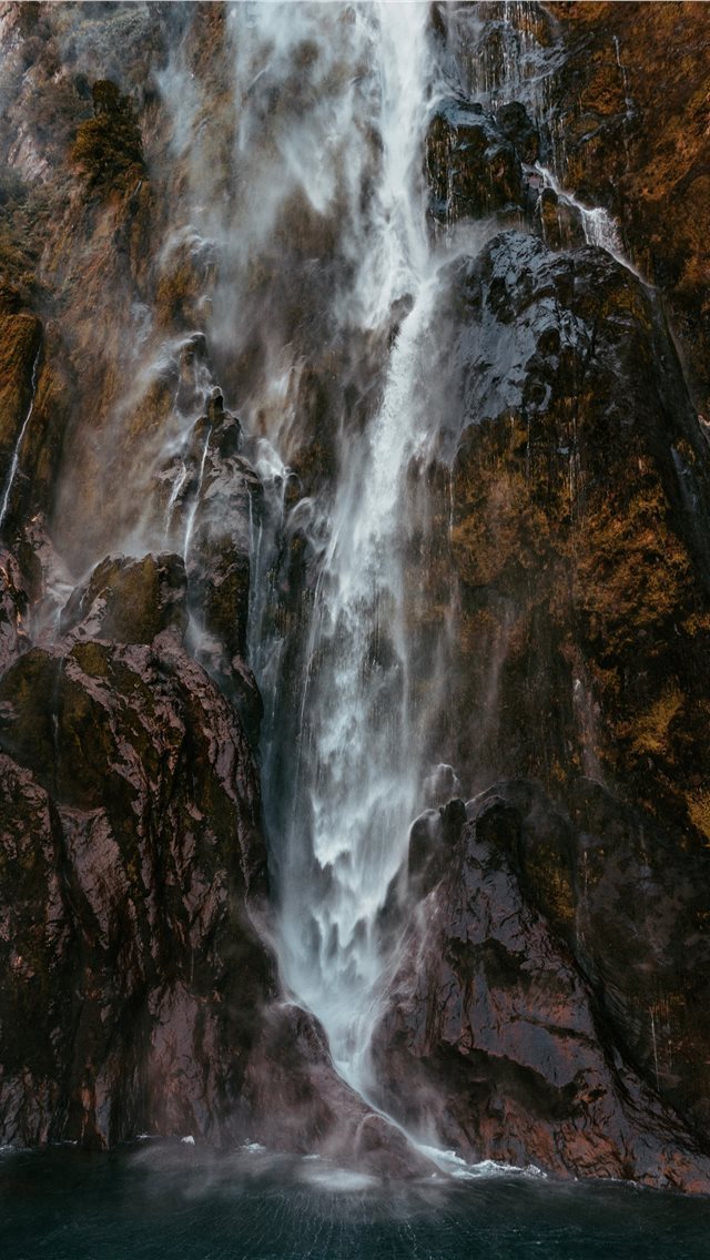 640x1136 photography of raging waterfalls - waterfall iPhone Wallpaper