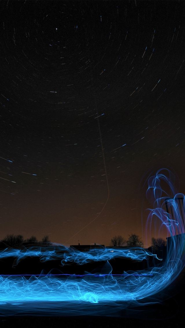 640x1136 Blue Light - flow iPhone Wallpaper