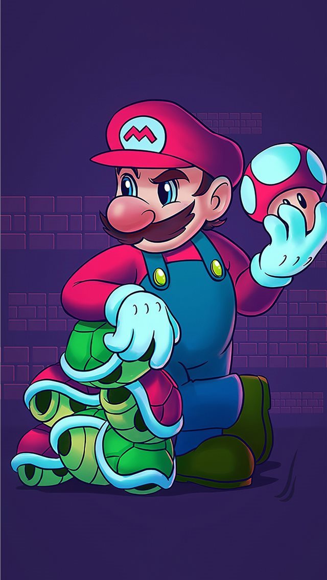 640x1136 super mario nintendo 4k - super mario iPhone Wallpaper
