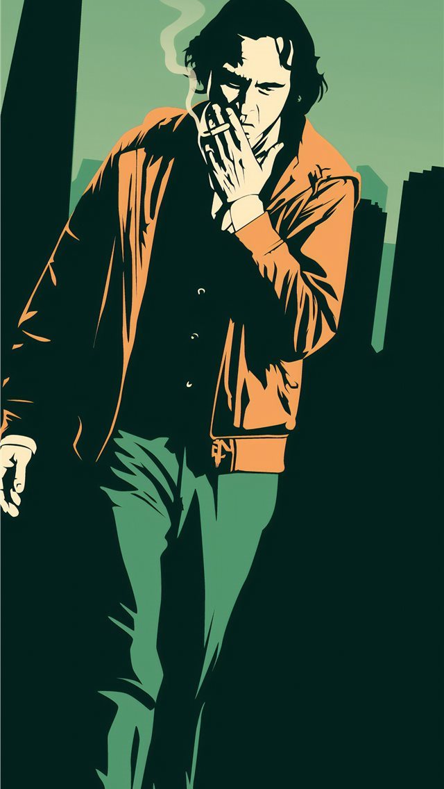 640x1136 joaquin phoenix smoking fanart 4k - behance iPhone Wallpaper