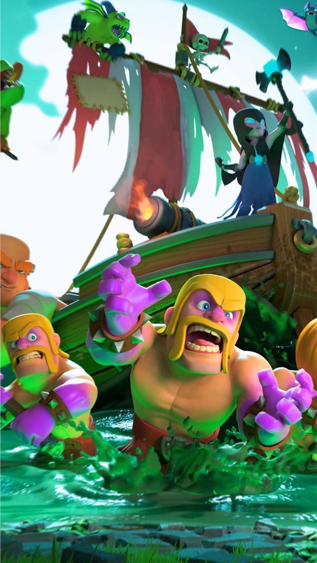 640x1136 clash of clans halloween 4k -  iPhone Wallpaper