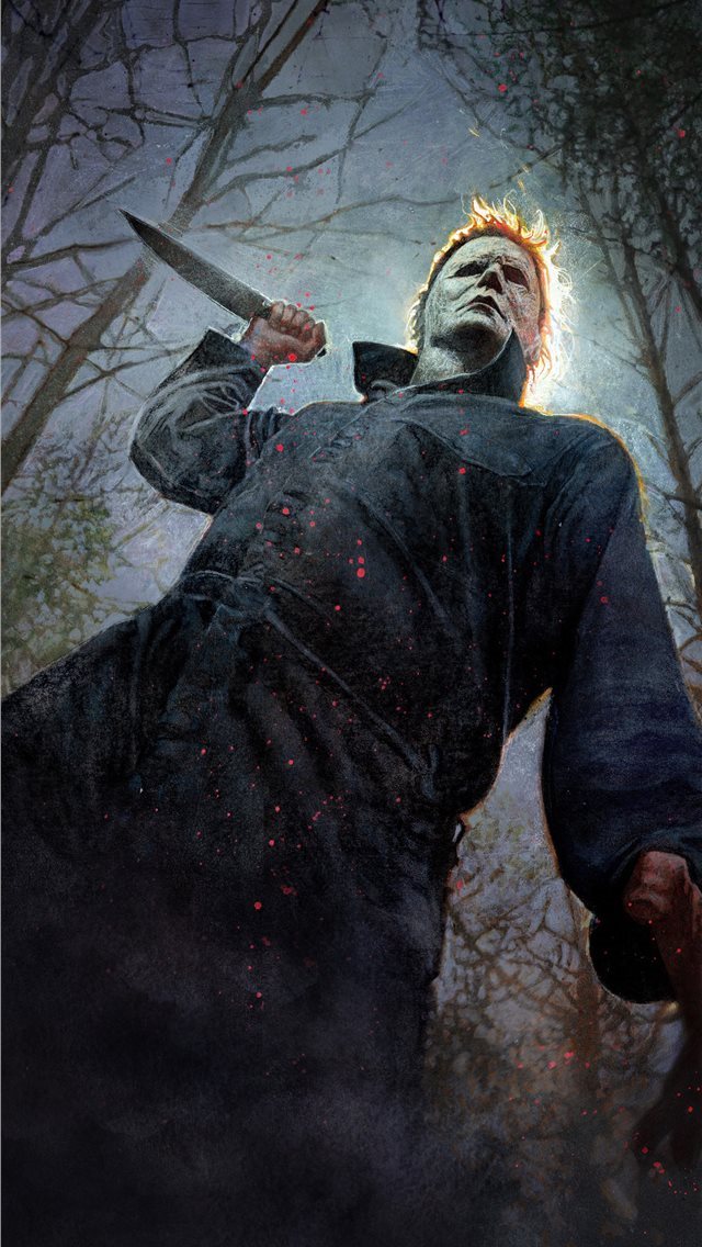640x1136 2018 halloween movie 5k - halloween iPhone Wallpaper