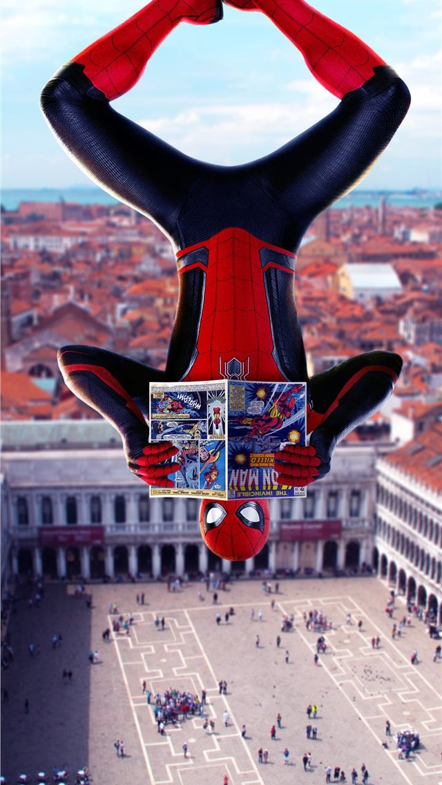640x1136 2019 spiderman far from home movie - artwork iPhone Wallpaper