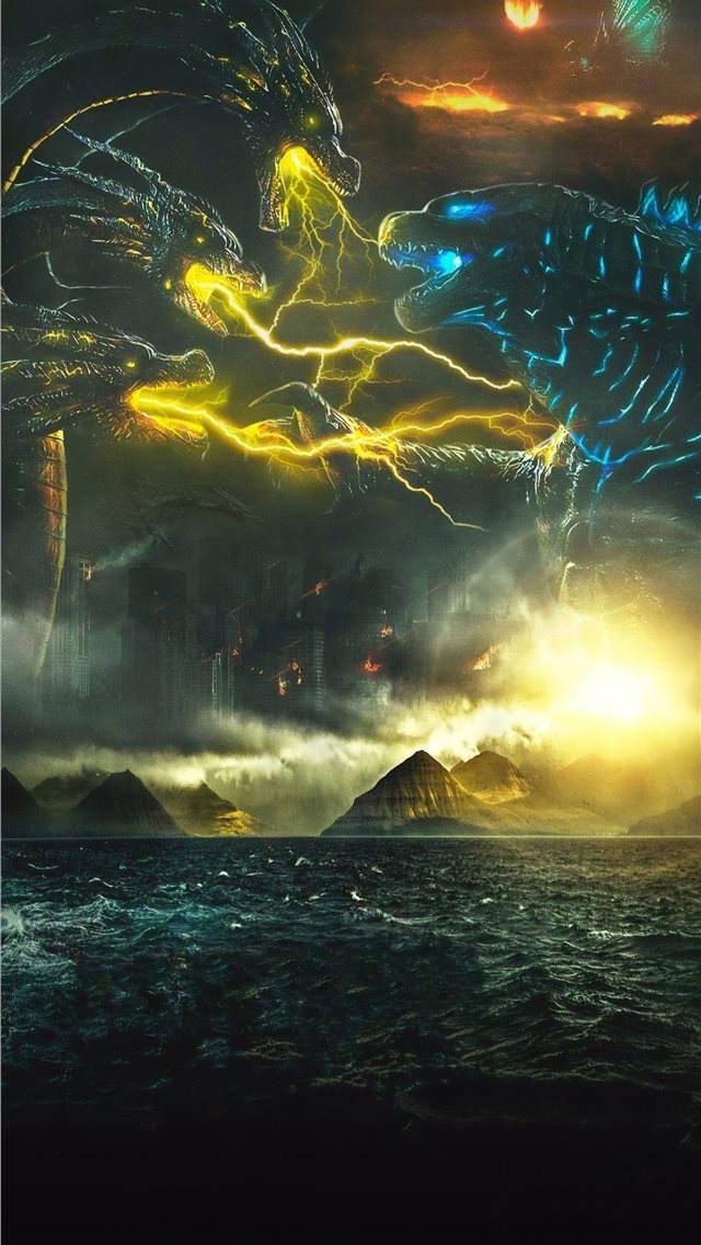 640x1136 poster godzilla king of the monsters 4k - godzilla king of the monsters iPhone Wallpaper
