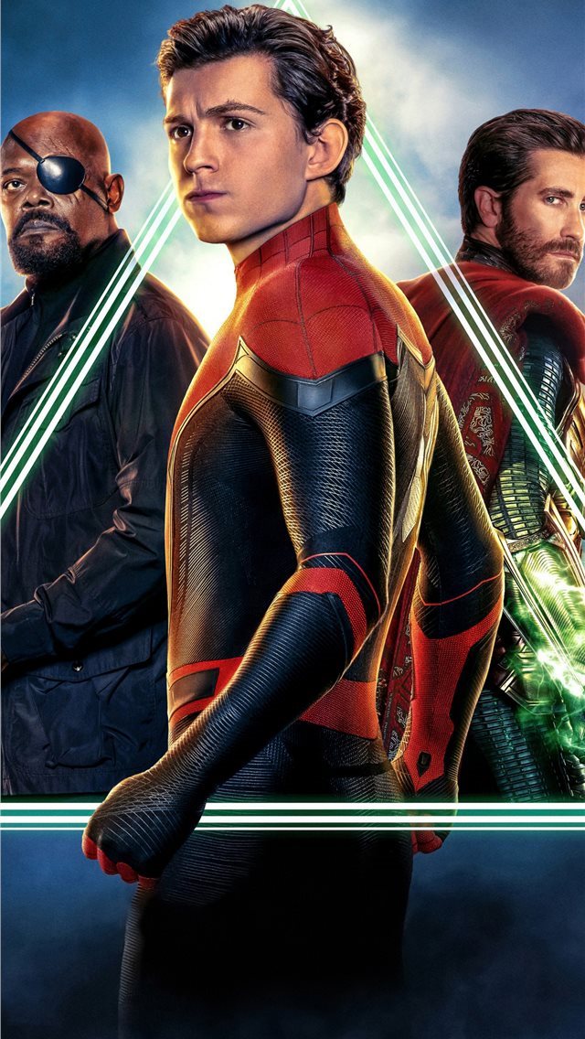 640x1136 spiderman far from home movie 5k 2019 - mysterio iPhone Wallpaper