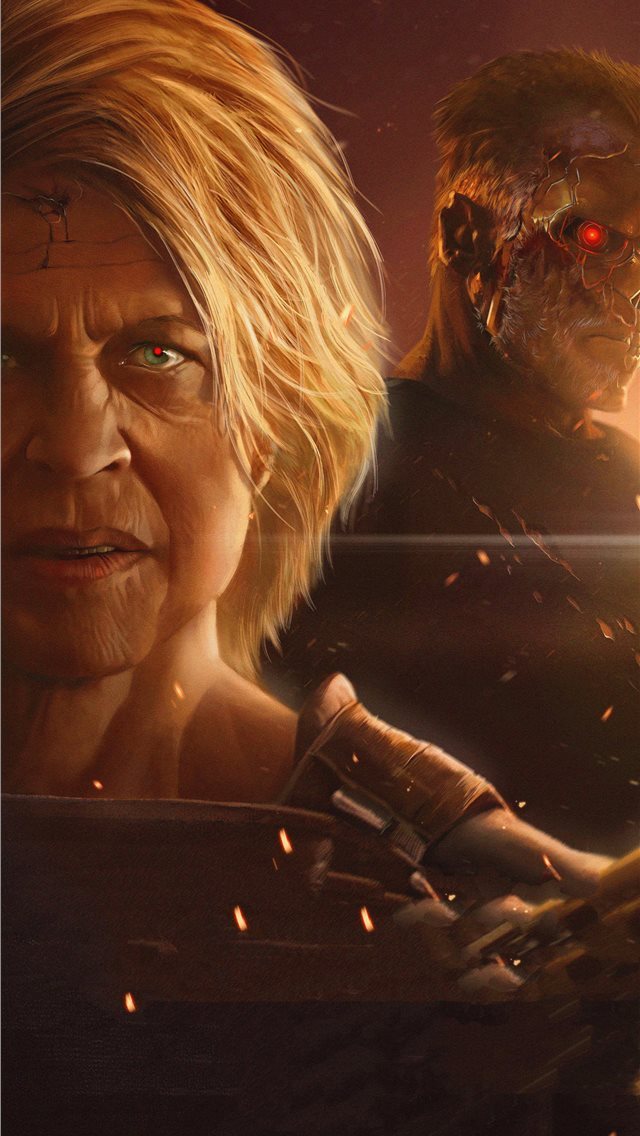 640x1136 2019 terminator dark fate 5k art - arnold schwarzenegger iPhone Wallpaper