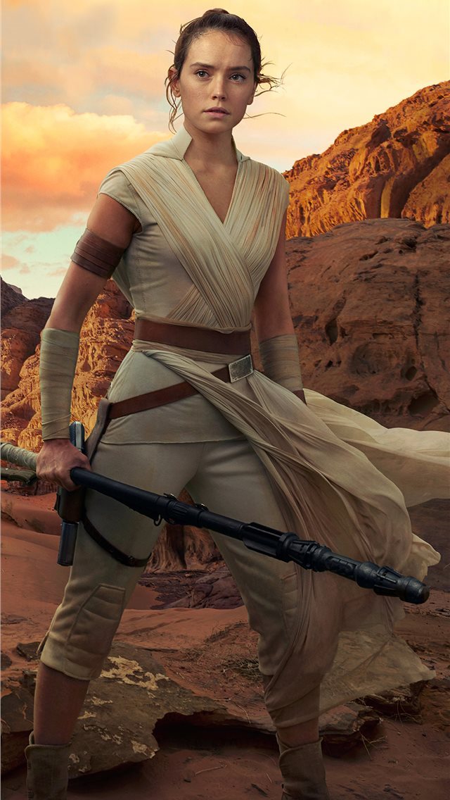 640x1136 rey star wars the rise of skywalker 2019 4k - star wars iPhone Wallpaper