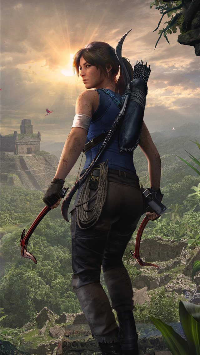 640x1136 2019 shadow of the tomb raider lara croft 4k - 2019 games iPhone Wallpaper
