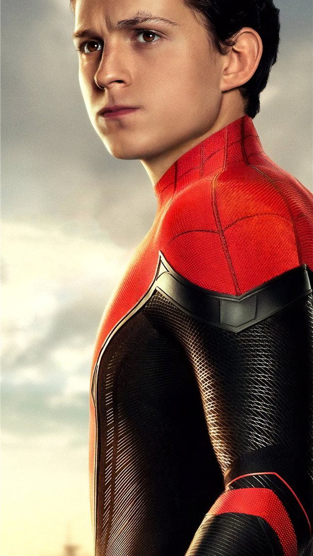 tom holland as peter parker spider man far from ho... iPhone wallpaper 