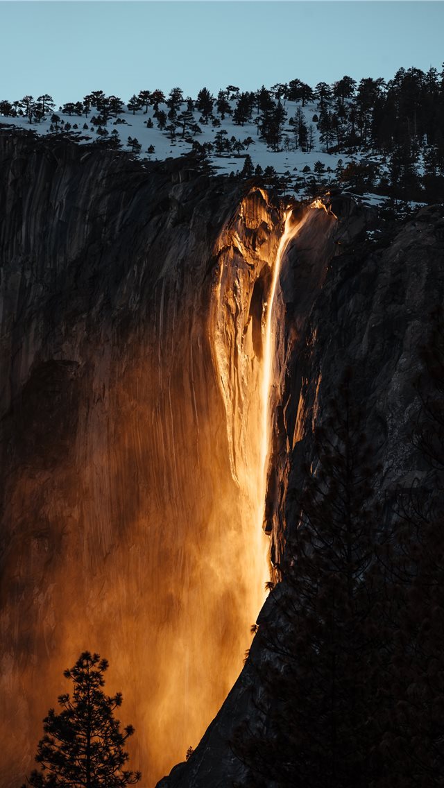 640x1136 photography of mountain cliff during daytime - ca iPhone Wallpaper