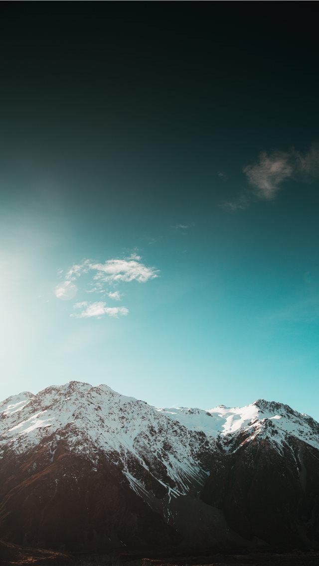 640x1136 white and black mountains - sky iPhone Wallpaper