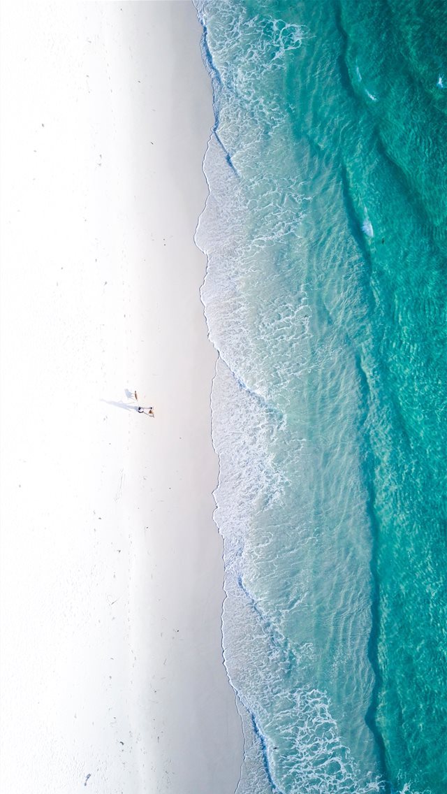 640x1136 aerial photography of shore during daytime -  iPhone Wallpaper