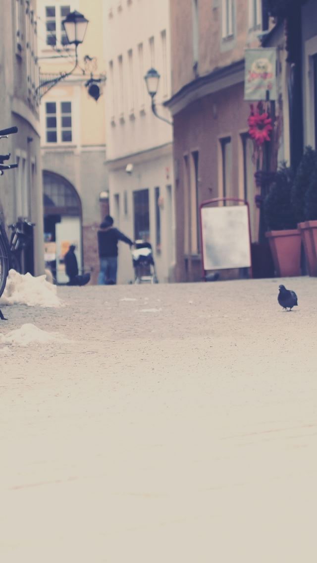 640x1136 European Street In Color - dove iPhone Wallpaper