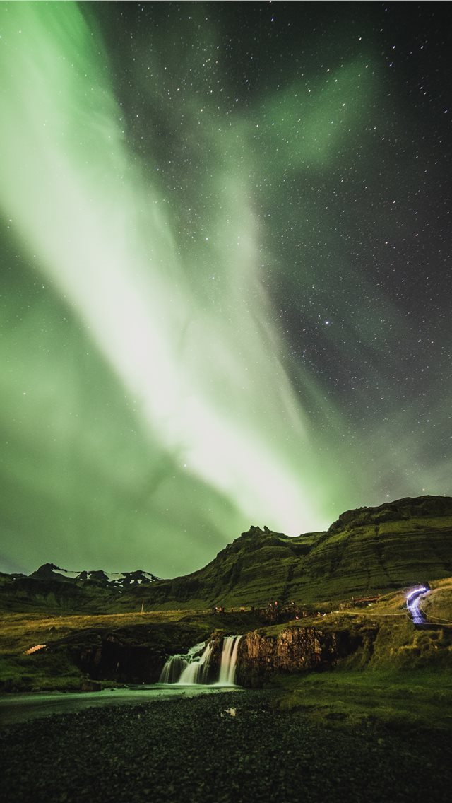 640x1136 aurora lights - iceland iPhone Wallpaper
