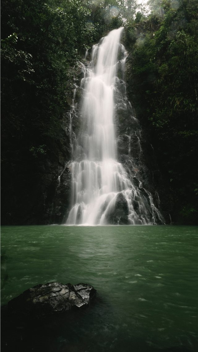 640x1136 gray rock across waterfalls photo - hidden valley reserve iPhone Wallpaper