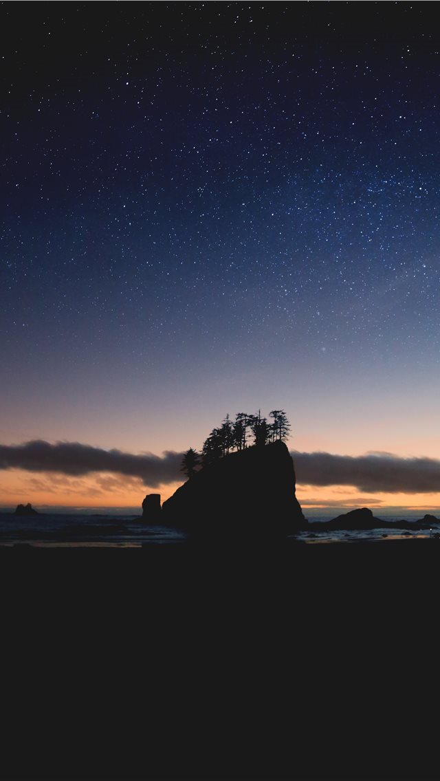 640x1136 silhouette of island - wa iPhone Wallpaper