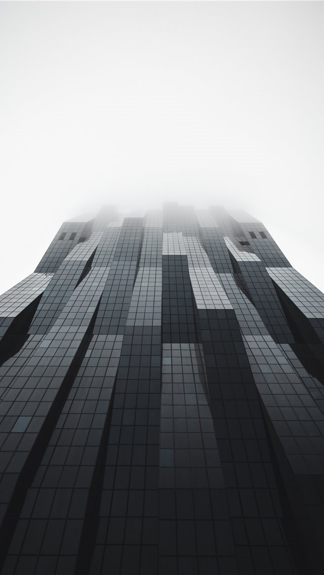 640x1136 low angle photo of high rise building - grey iPhone Wallpaper