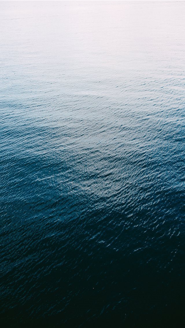 640x1136 A shot of the Pacific Ocean from above - grey iPhone Wallpaper