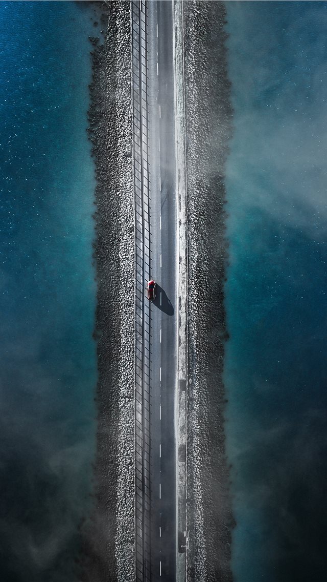 640x1136 bird's eye view photo of car on asphalt road betwe... - united kingdom iPhone Wallpaper