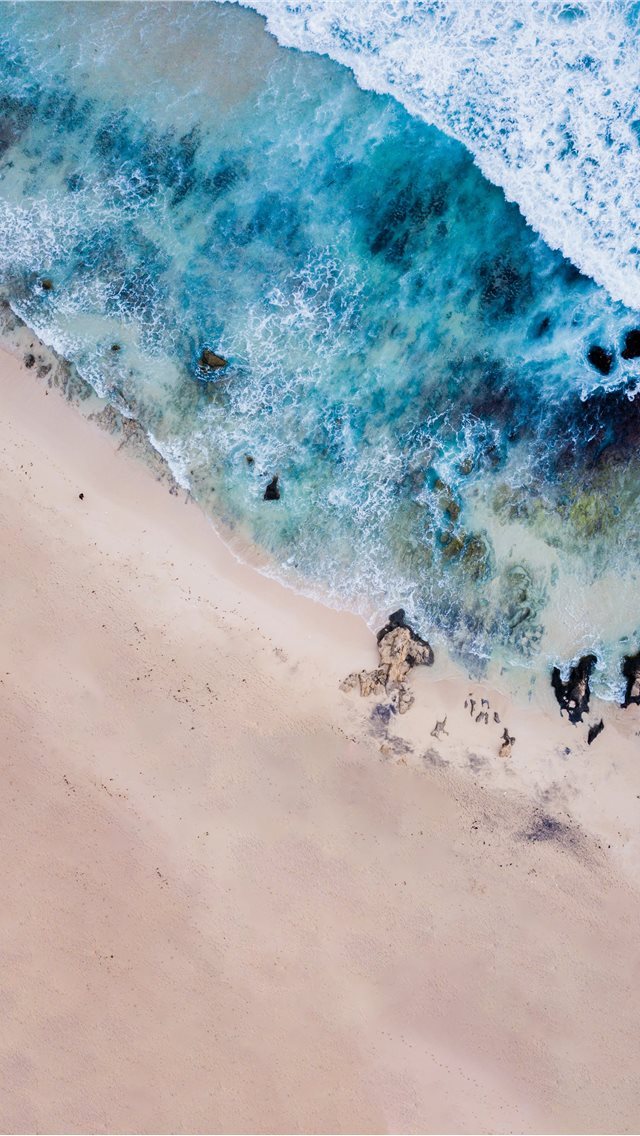 640x1136 bird's eye photography of body of water near shore - australia iPhone Wallpaper