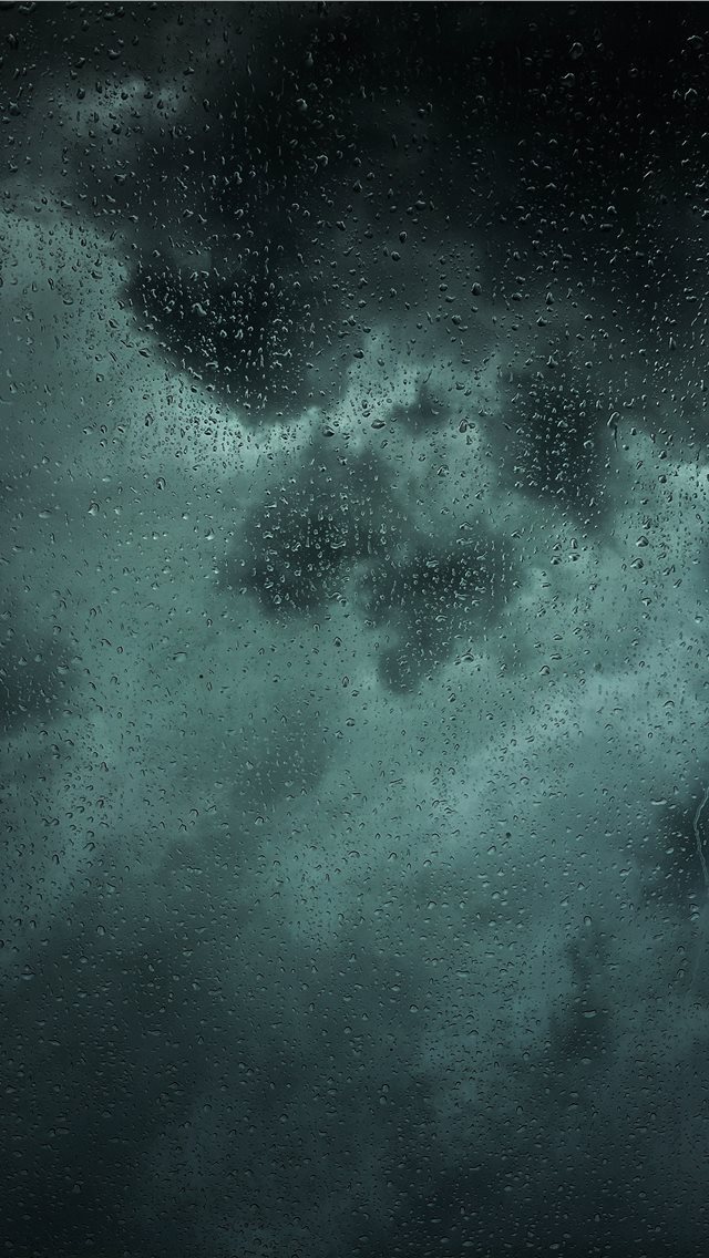 640x1136 dew drops on glass panel - cloud iPhone Wallpaper