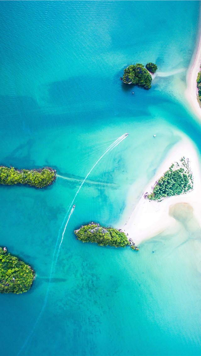640x1136 bird's eye view of islands - thailand iPhone Wallpaper