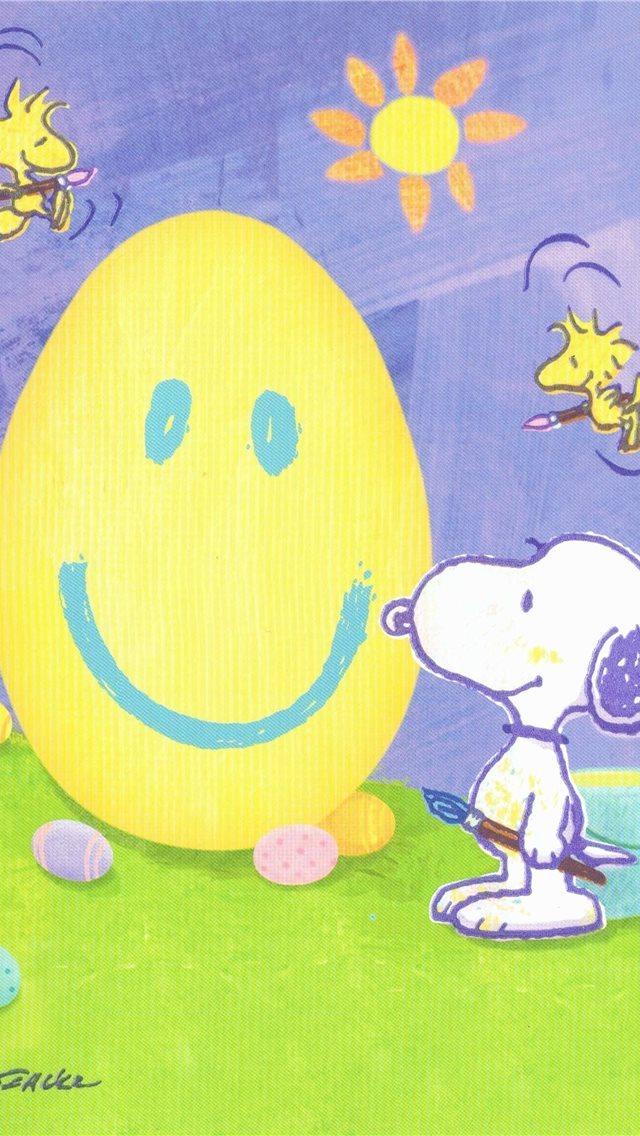 640x1136 Peanuts Easter for Desktop - trends iPhone Wallpaper