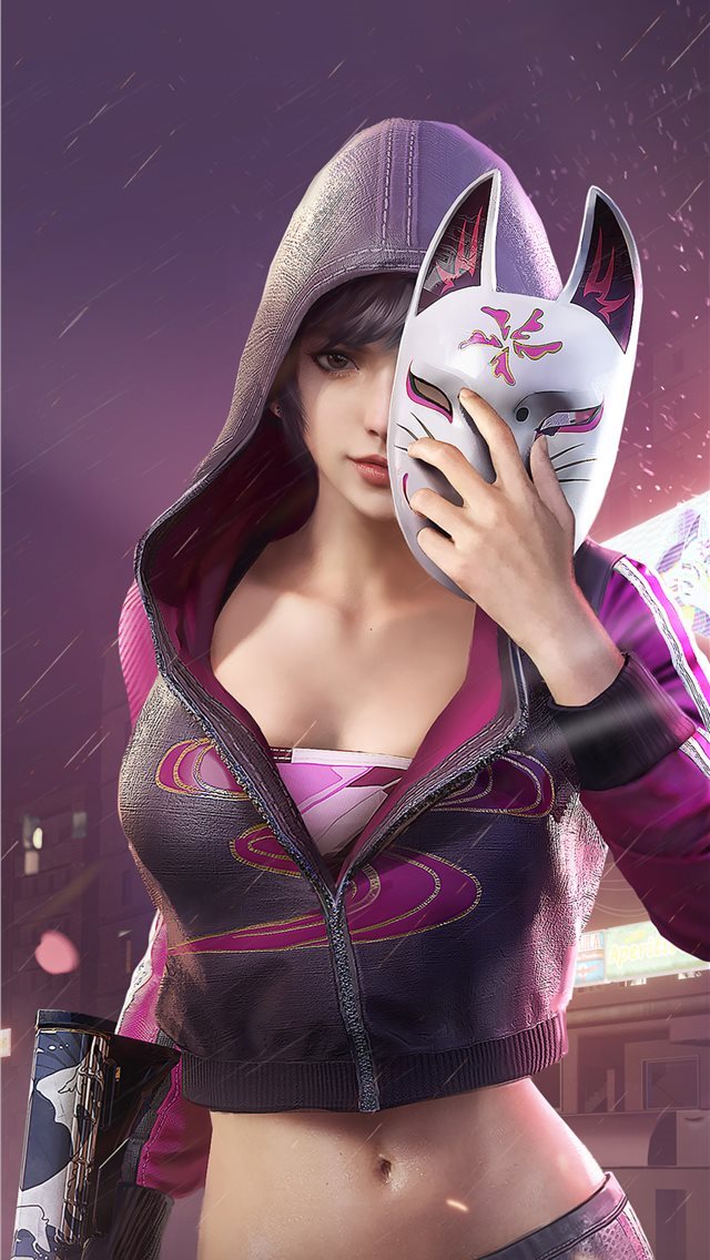 640x1136 pubg girl 4k 2020 -  iPhone Wallpaper