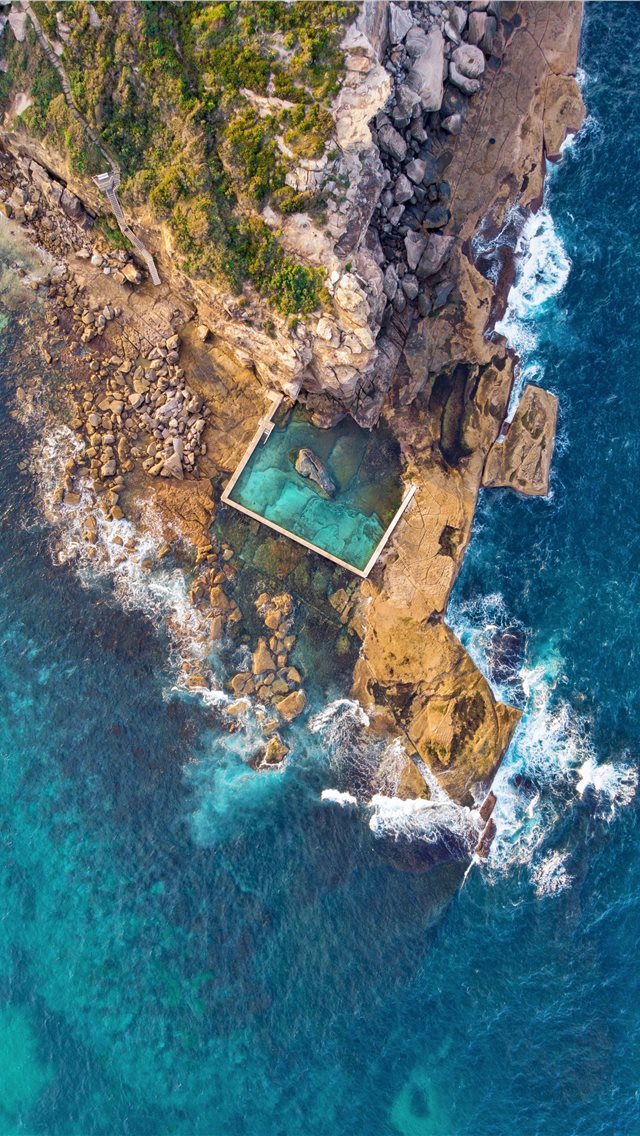 640x1136 aerial photography of island - australia iPhone Wallpaper
