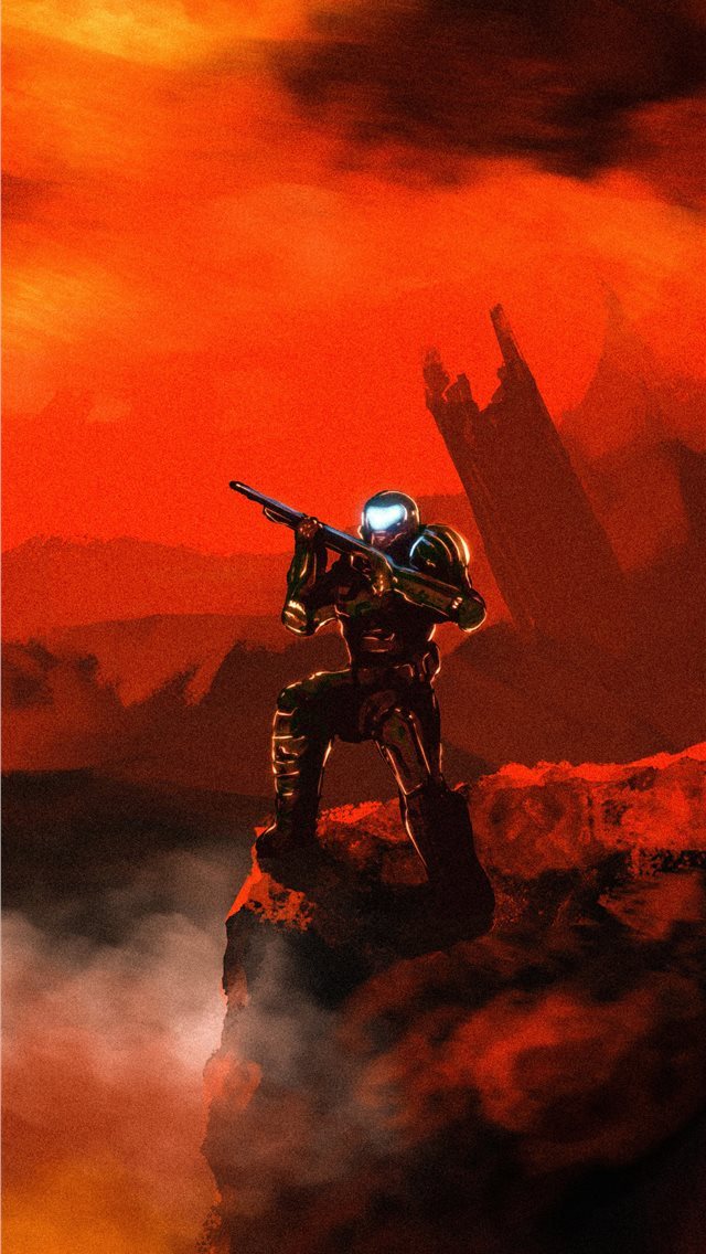640x1136 doom doom slayer 4k - doom iPhone Wallpaper