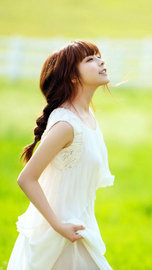 640x1136 Spring girl - girl iPhone Wallpaper