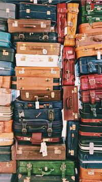 pile of luggages wallpaper