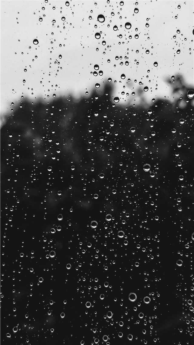 640x1136 water dew on window - grey iPhone Wallpaper
