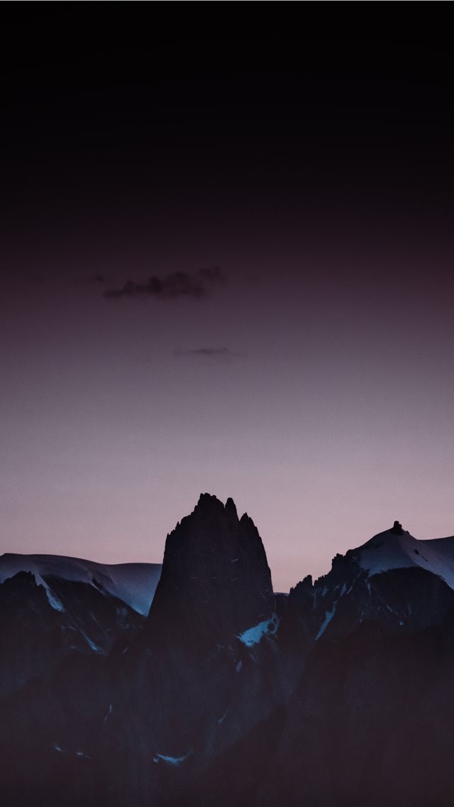640x1136 silhouette of mountain during golden hour - grey iPhone Wallpaper