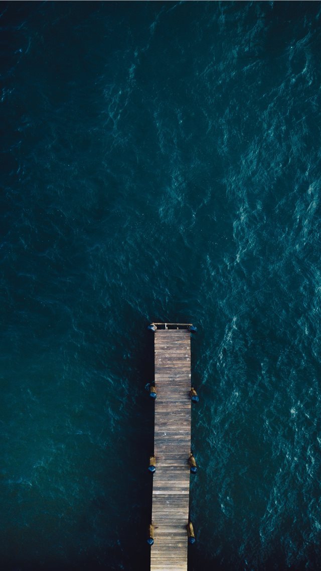 640x1136 brown wooden bridge on body of water - marco island iPhone Wallpaper